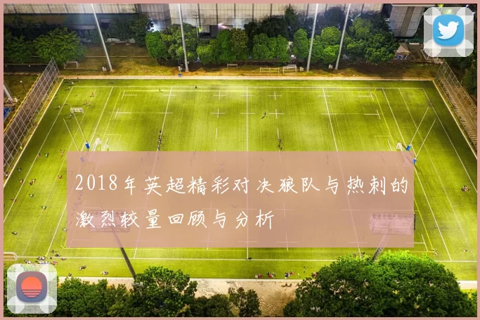 2018年英超精彩对决狼队与热刺的激烈较量回顾与分析